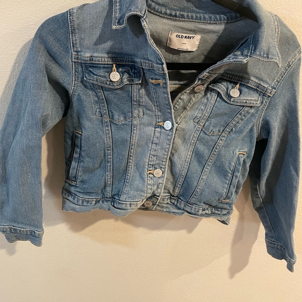 Old Navy Kids‎ Light Blue Jean Jacket Size 8 - Picture 2 of 5
